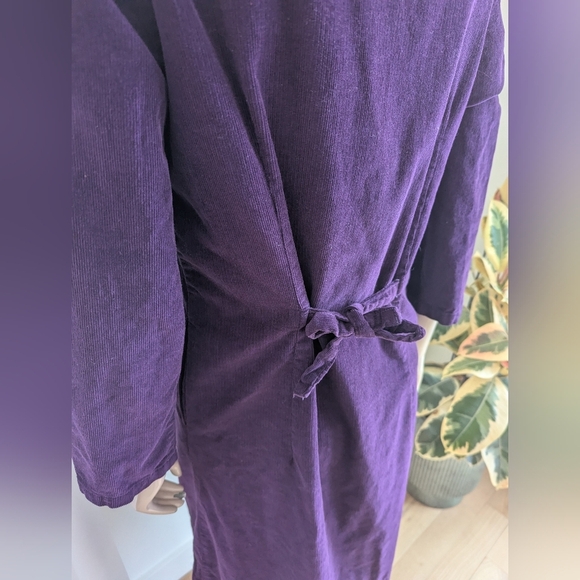Paragon Purple Corduroy Maxi Dress / Vest Ptp 20" Fit Medium-large - Picture 5 of 12